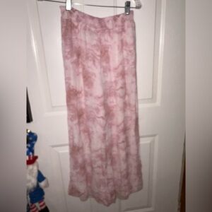 Forever 21 Pink Tie-Dye Maxi Skirt